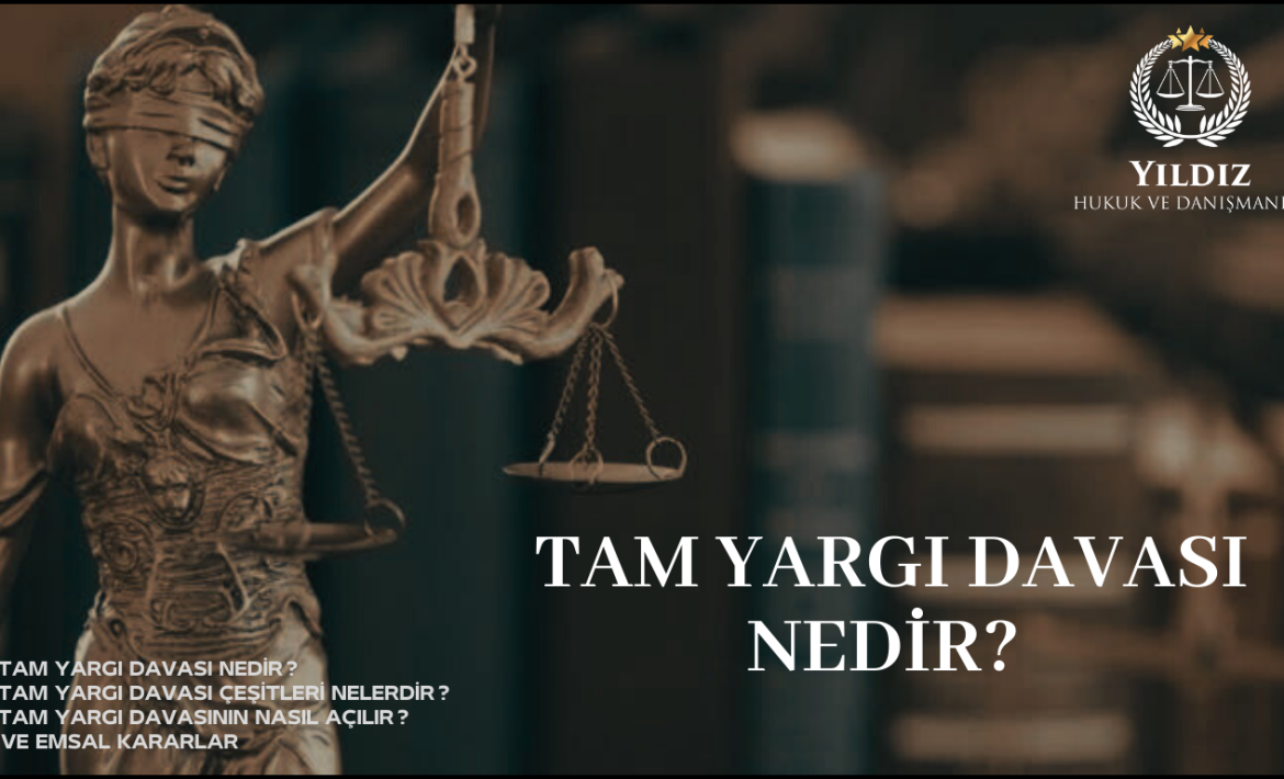 TAM YARGI DAVASI NEDİR? İYUK m.2/1-b’ye göre İdari eylem ve işlemlerden dolayı kişisel hakları doğrudan muhtel olanlar tarafından açılan davalar olarak düzenlenmiştir. Yani idarenin yapmış olduğu idari eylem ve işlem sebebiyle kişisel hakkı ihlal edilen, maddi veya manevi zarar gören, tam yargı davasıyla hem hakkını hem de zararının tazminini isteyebilmektedir.